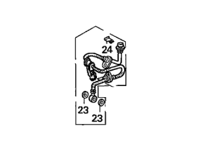 Acura 46340-ST7-R01 Brake Pipe D