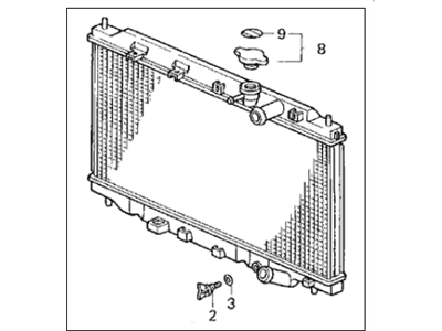 2001 Acura Integra Radiator - 19010-P73-013