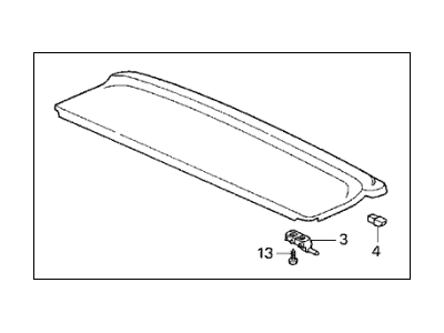 Acura 84400-ST7-000ZB Shelf, Rear Center (Medium Taupe)