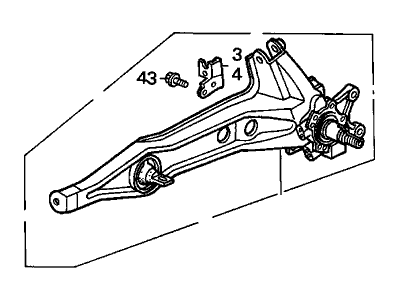 1998 Acura Integra Trailing Arm - 52371-ST7-R01