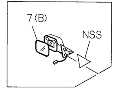 Acura SLX Mirror - 8-97159-787-1