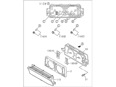 Acura 8-97162-396-3 Cluster Meter Complete