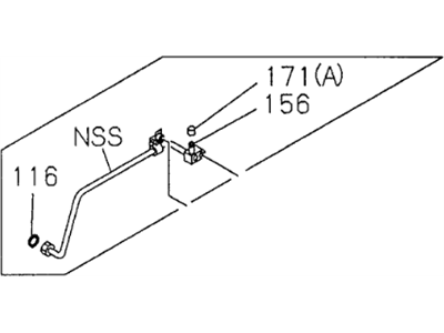 Acura 8-97161-820-1 Evaporator Pipe