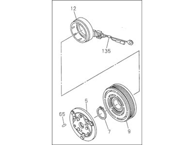 Acura 8-02724-973-0 Clutch, Magnet Air Conditioner