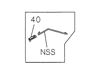 1996 Acura SLX Door Latch Cable - 8-94358-550-3