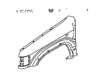 Acura 8-97184-452-0 Right Front Fender