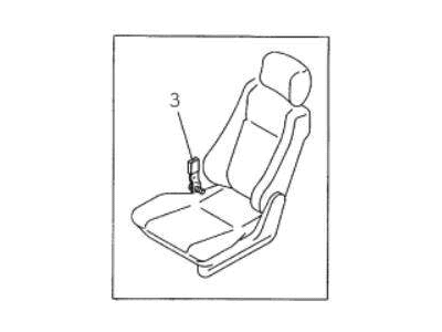 Acura SLX Seat Belt Buckle - 8-97153-456-2
