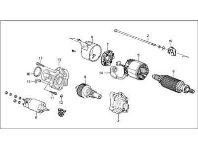 1989 Acura Integra Starter Motor - 31200-PG6-915