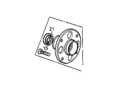 1989 Acura Integra Brake Backing Plate - 43253-SD2-931