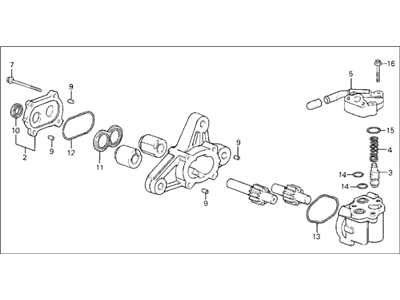 1989 Acura Integra Power Steering Pump - 56110-PG6-030