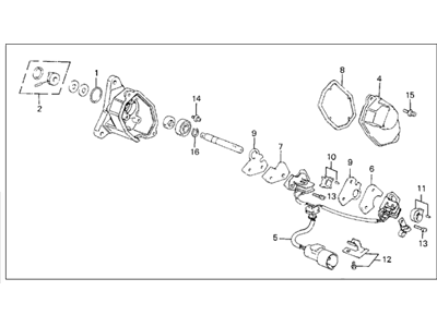 Acura Integra Crankshaft Position Sensor - 37840-PJ1-751