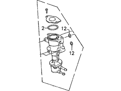 1987 Acura Integra Idle Control Valve - 16500-PG7-661