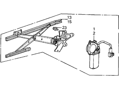 1989 Acura Integra Window Regulator - 75320-SE7-A03