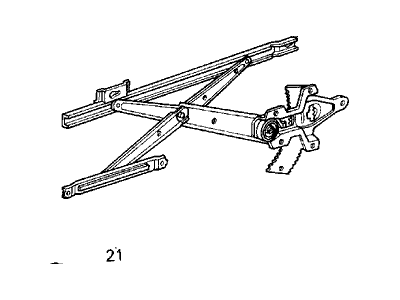 1988 Acura Integra Window Regulator - 75335-SE7-961