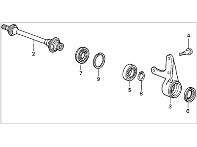 Acura 44500-SD2-971 Half Shaft Assembly (At)