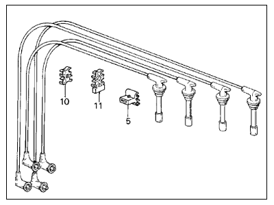 Acura Integra Spark Plug Wire - 32722-PG7-A00