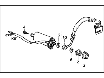 1989 Acura Integra Fuel Pump - 16700-PG7-662