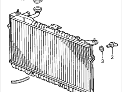 1986 Acura Integra Radiator - 19010-PG7-003