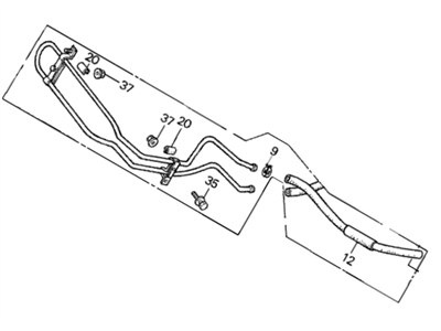 Acura Power Steering Cooler - 53765-SD2-A50
