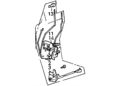 Acura 75410-SE7-A12 Right Front Power Door Lock Assembly