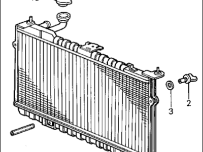 1986 Acura Integra Radiator - 19010-PG7-014