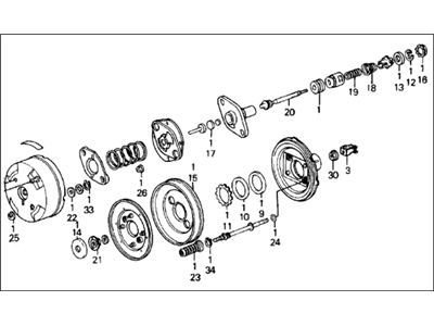 1986 Acura Integra Brake Booster - 46400-SD2-A01