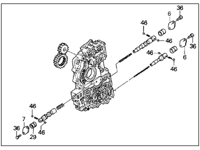 Acura Integra Valve Body - 27105-PP1-010