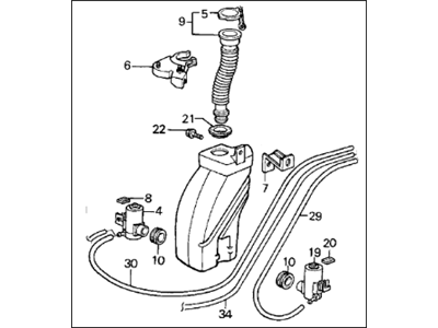 Acura 38510-SD2-A01 Washer, Windshield (Front/Rear)