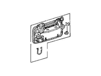 1986 Acura Integra Door Handle - 72140-SE3-014YY