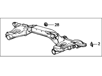 1987 Acura Integra Rear Crossmember - 50200-SB6-681