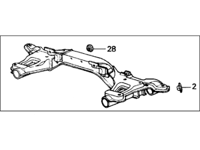 1986 Acura Integra Rear Crossmember - 50200-SB6-681