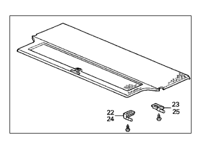 Acura 83880-SE7-922ZD Shelf, Rear Center (Silky Ivory)