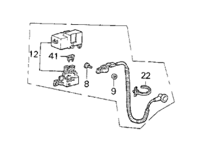 1989 Acura Integra Battery Cable - 32410-SD2-A11