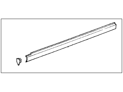 Acura 73804-SD2-000 Molding, Passenger Side Quarter (Lower)