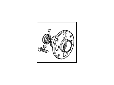 Acura 42200-SD2-005 Hub Unit Bearing Assembly (Fujikoshi)