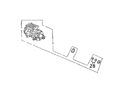 1986 Acura Integra A/C Compressor - 38810-PH3-N01