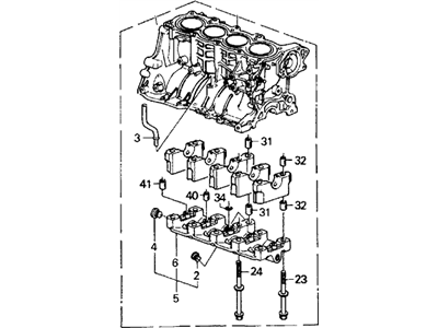 1989 Acura Integra Timing Cover - 11810-PG6-010