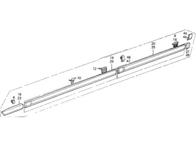 Acura 75815-SE7-023 Protector Assembly, Driver Side