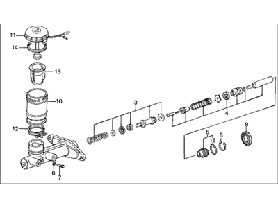 Acura 46100-SD2-A01 Master Cylinder Assembly