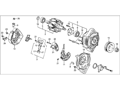 Acura Alternator - 31100-PG7-013RMD