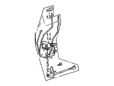 1989 Acura Integra Door Lock - 75450-SE7-A12