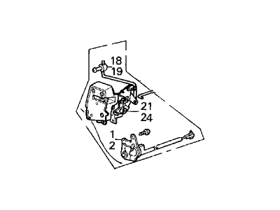 1986 Acura Integra Door Lock Actuator - 76450-SE7-A01