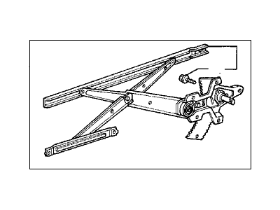 1989 Acura Integra Window Regulator - 75320-SE7-003