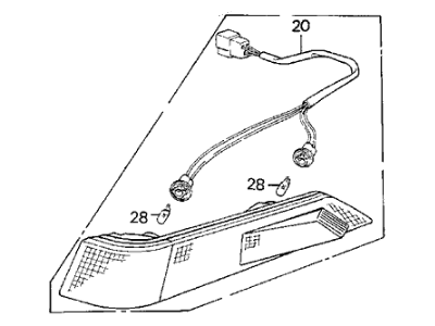 1988 Acura Integra Side Marker Light - 33850-SD2-A01