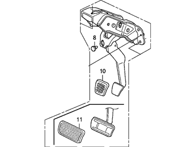 Acura 46600-SEA-G01 Pedal Assembly, Brake