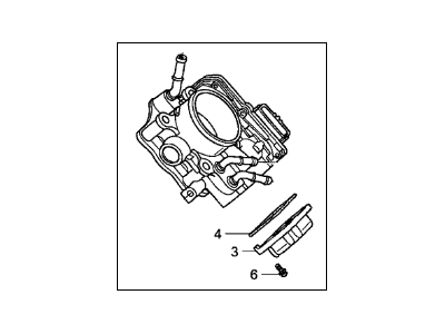 Acura 16400-RBB-A01 Electronic Control Throttle Body (Gma9A)