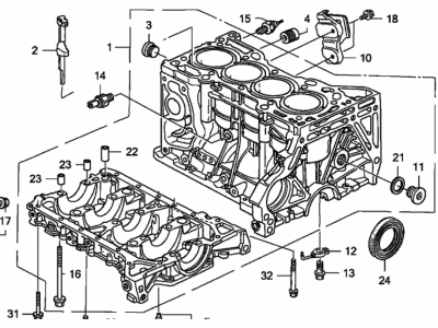 Acura Engine Block - 11000-RBB-813
