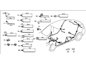 Acura 32107-TV9-A01 Wire Harness, Floor