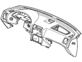 Acura Integra Instrument Panel - 77100-ST7-A00ZB Panel Assembly, Instrument (Medium Taupe)