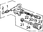 Acura Legend Clutch Slave Cylinder - 46930-SD4-003 Cylinder Assembly, Slave (Nissin)